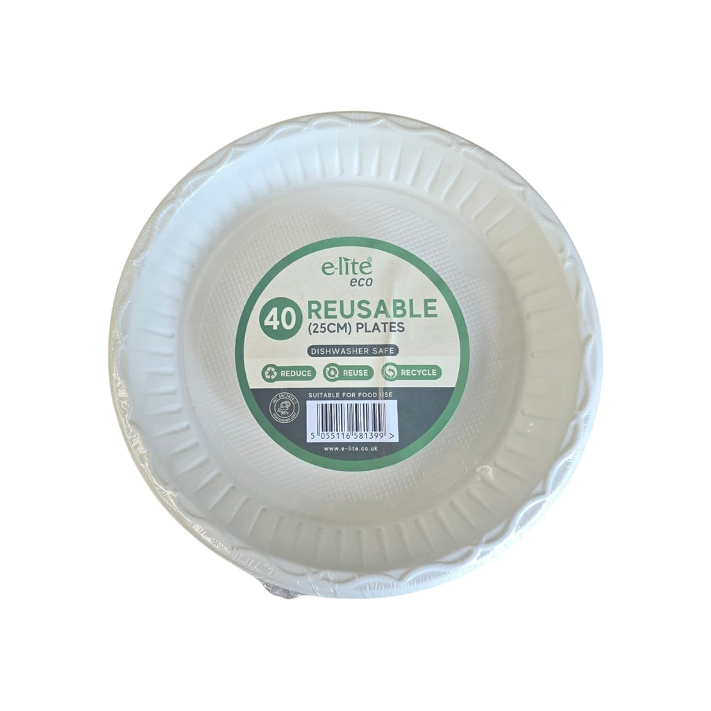 Plastic Plates- 10 inch (cream)