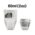 Square Clear Plastic Dessert Cup