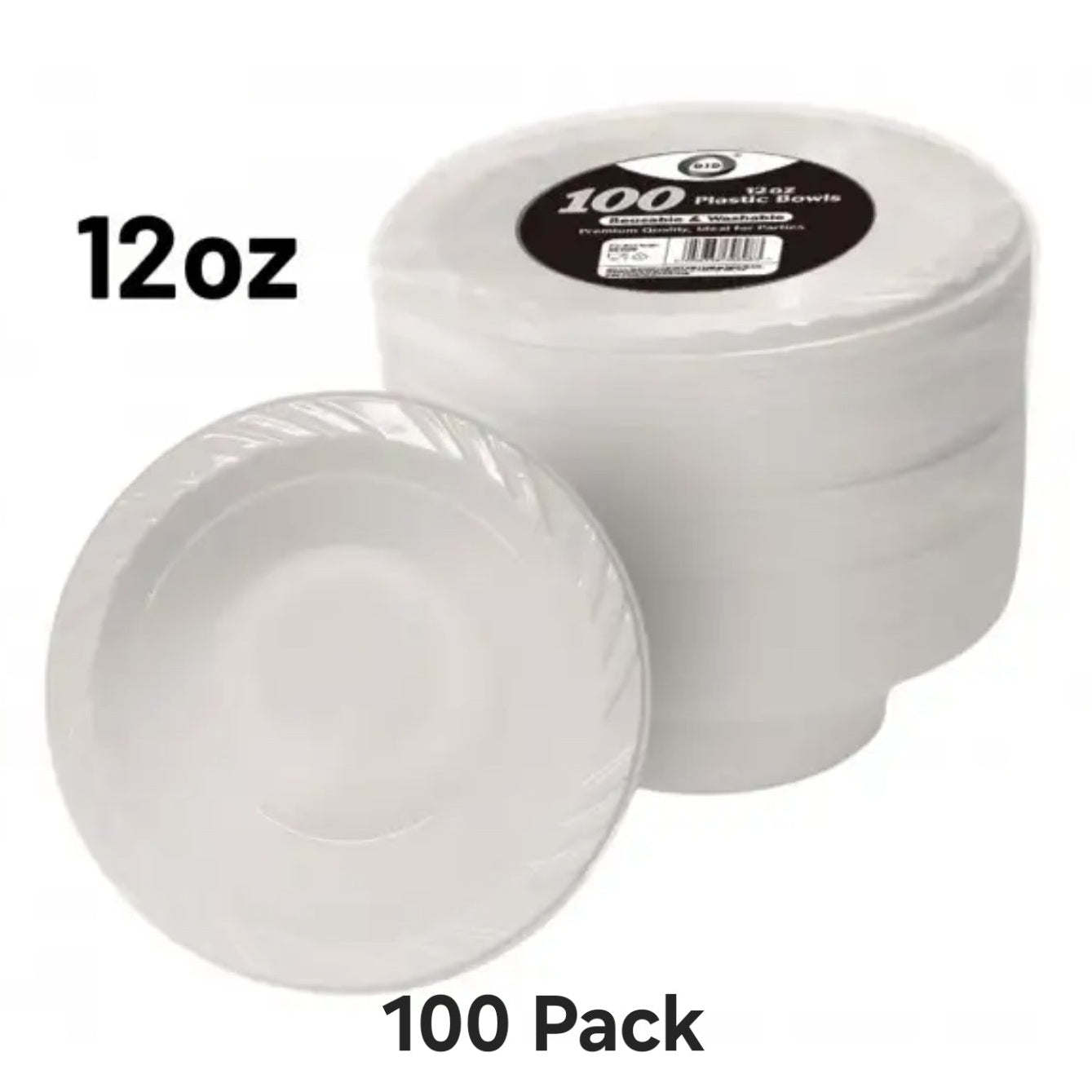 Plastic Bowls- 12 Oz- Heavy Duty