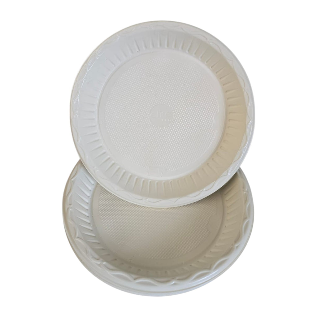 Plastic Plates- 10 inch (cream)