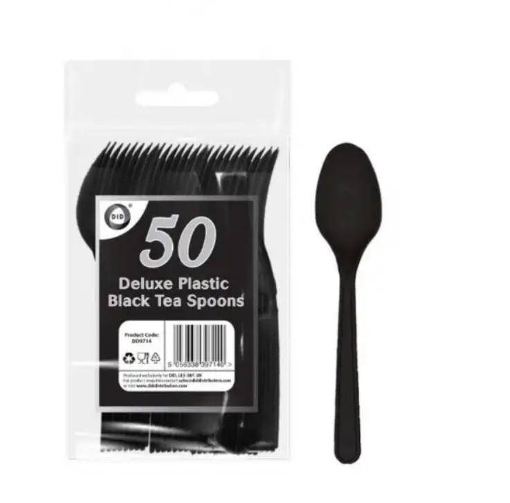 Black Plastic Heavy Duty Spoon