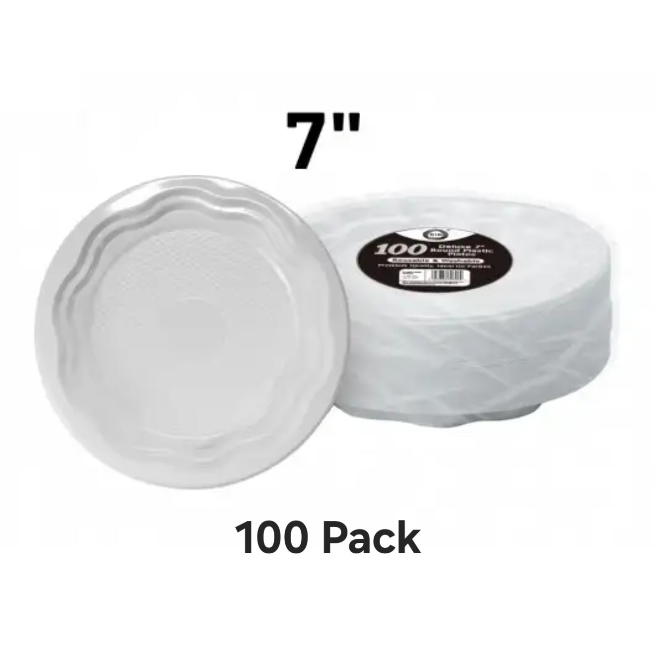 Plastic Plates- 7 inch- Heavy Duty