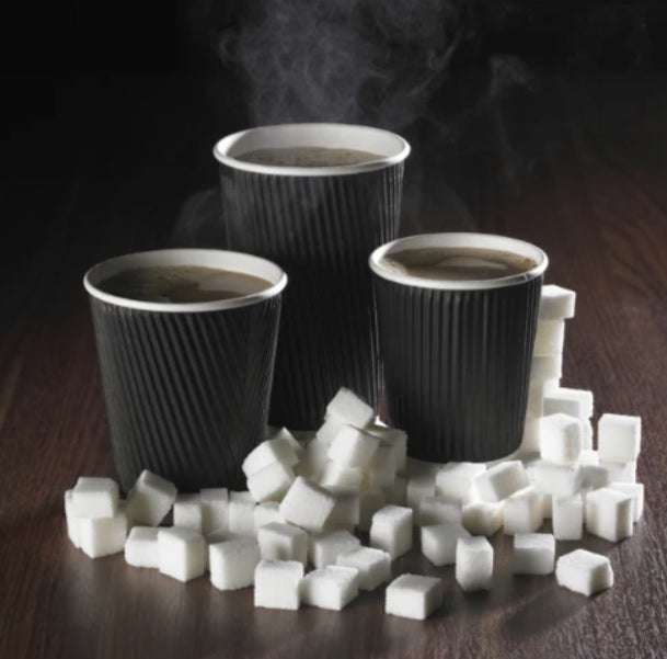 Paper Cups – Ripple Wall Black