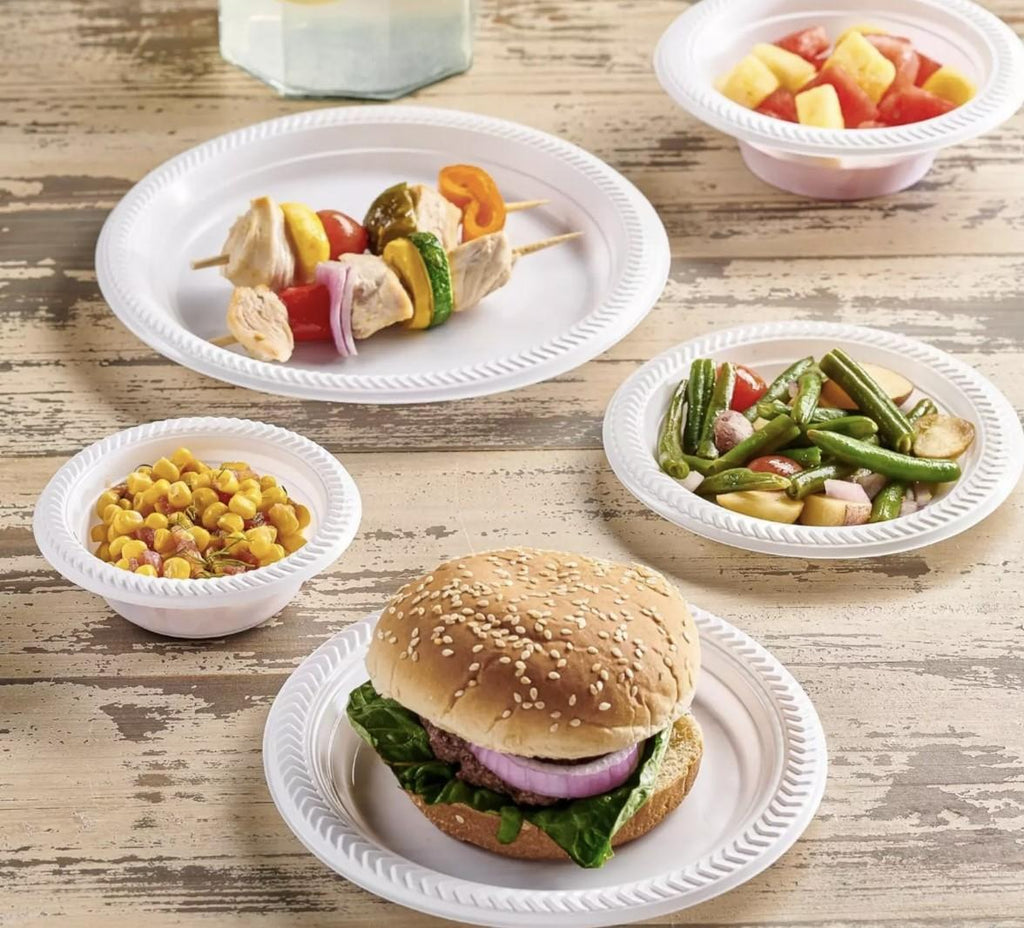 Plastic Plates- 9 inch- Heavy Duty