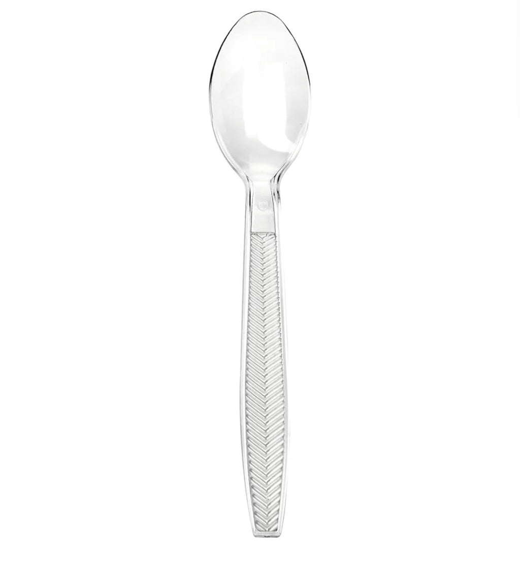 Clear Plastic Heavy Duty Table Spoon