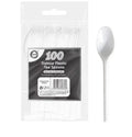 White Plastic Tea Spoon