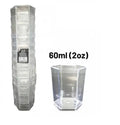 Hexagonal Clear Plastic Dessert Cup- 60ml
