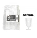 Clear Plastic Mini Wine Glass- 160ml