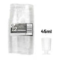 Clear Plastic Mini Shot Glass- 45ml