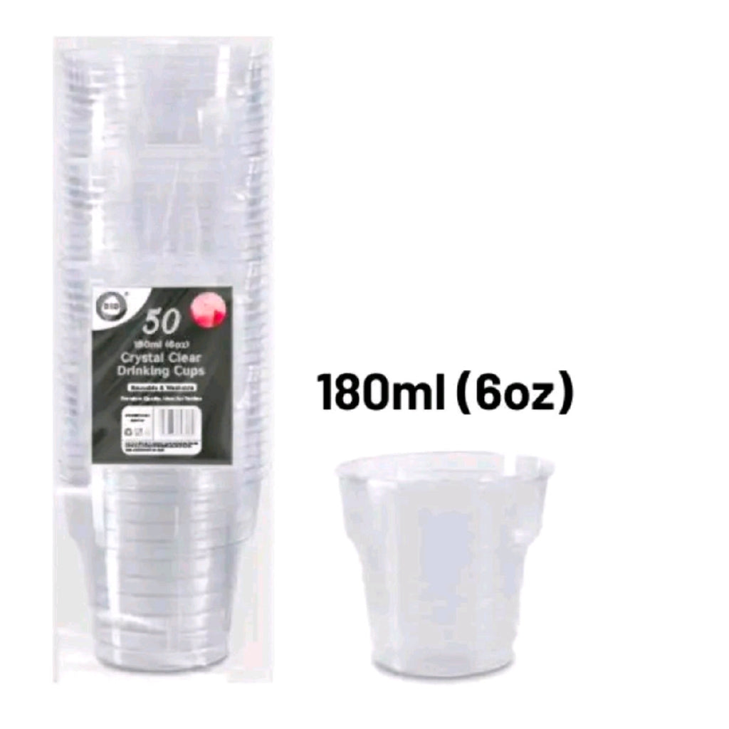 Plastic Cups- Crystal Heavy Duty