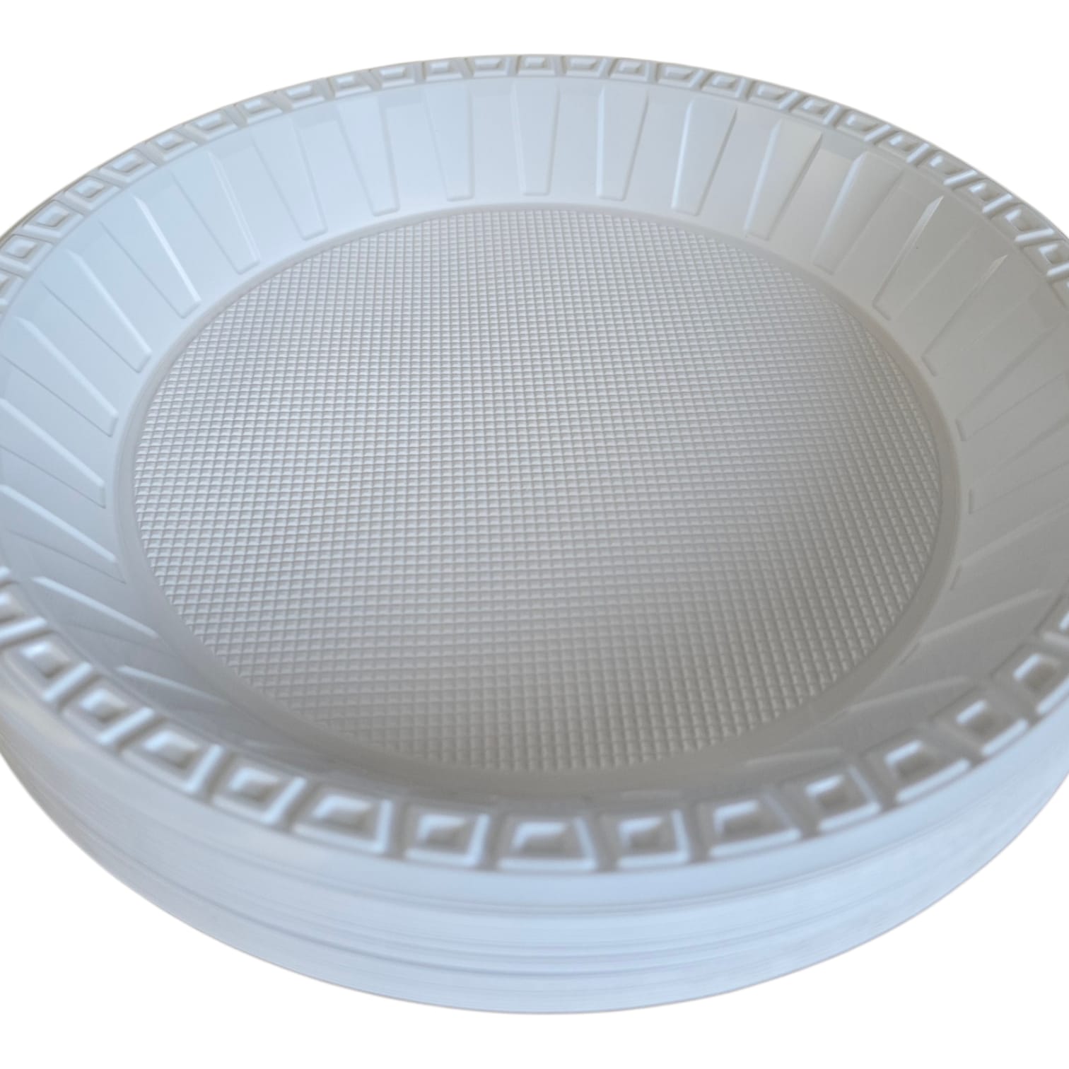Plastic Plates- 10 inch (white)- Heavy Duty