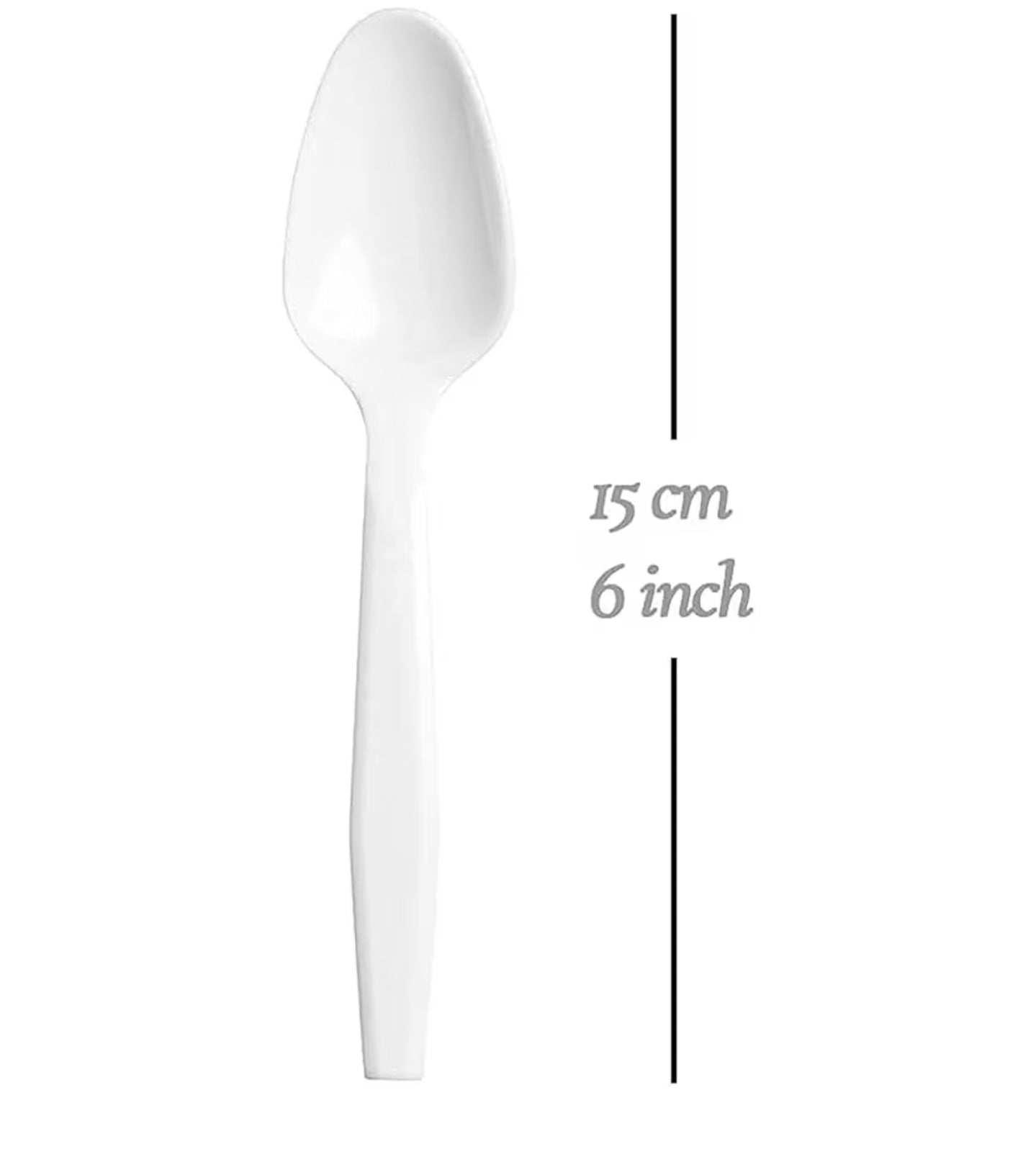 White Plastic Table Spoon